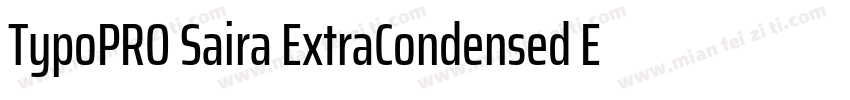 TypoPRO Saira ExtraCondensed ExtraB字体转换
